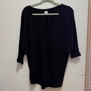 Tresics Black Long Sleeve Women's Top